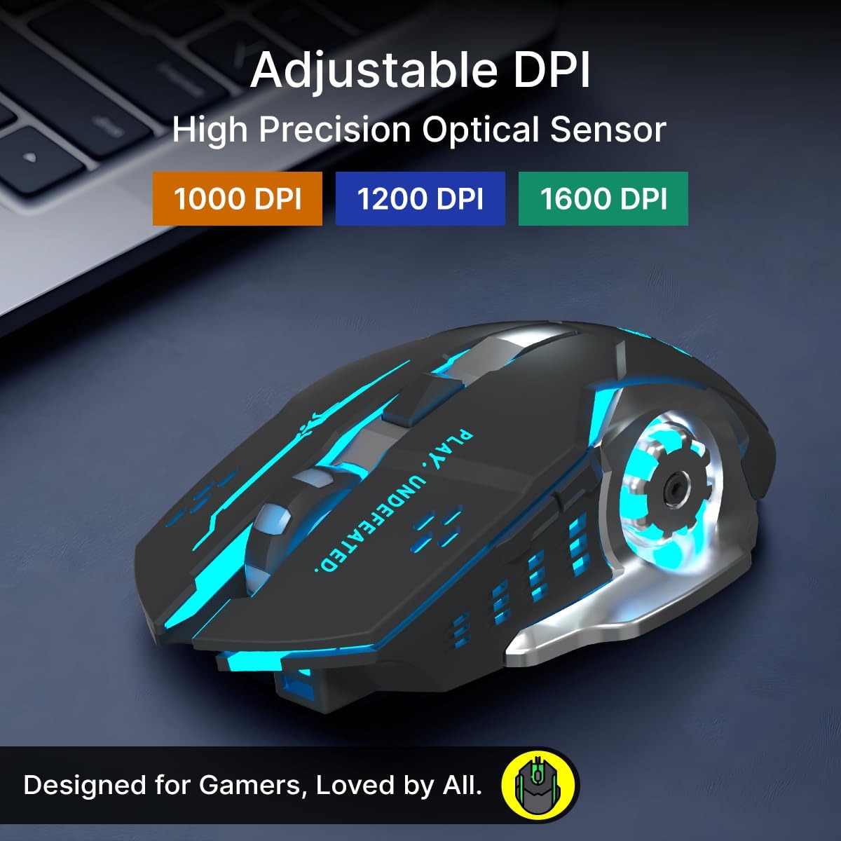 pTron Flick M2 Wireless Gaming Mouse - Image 3